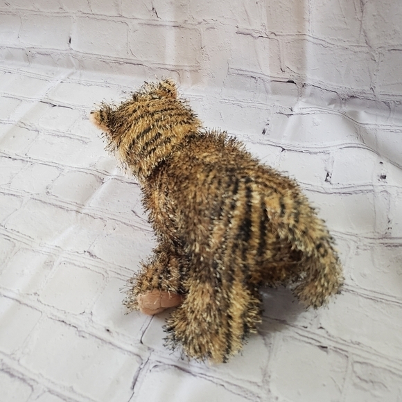 Webkinz Lil Kinz Fuzzy Tiger 7 inch Orange Black White Floppy - Picture 5 of 9